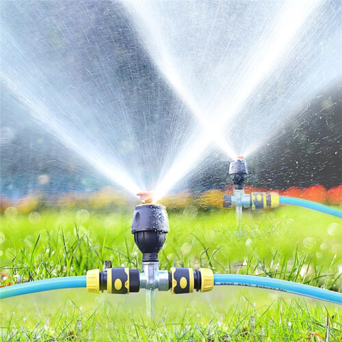 2pack Gear Drive Sprinkler, 360-Degree Automatic Sprinkler for Efficient Lawn Watering 2