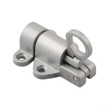 Automatic Self Closing Door Latch Bolt 58x44mm Aluminum Alloy Durable Easy Install for Interior Doors Black White Silver