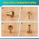 12mm Hose Barb 1/2BSP Female Thread Quick Joint Connector Adapter Gold 5