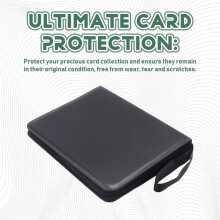 Fichário de Cartões Colecionáveis com 9 Bolsos. Comporta 900 Cartões Esportivos, TCG, , de Jogos, de Crédito, Cupons, Presentes e de Negócios.