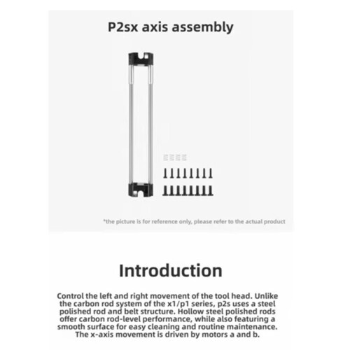 Nieuwe 3D-Printeraccessoires voor de P2S voor  X-Asassemblage 1