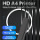 Portable Thermal Printer Wireless Tattoo Stencil Printer Inkless  Photo PDF Document Paper Roll Printer Black 8
