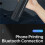 Portable Thermal Printer Wireless Tattoo Stencil Printer Inkless  Photo PDF Document Paper Roll Printer Black 10