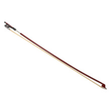 Half Size Violin Bow for Beginners, Wooden Straight Stick with Ebony Frog, Durable Student Practice Bow