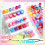 80 Pezzi di Perline Colorate A Forma di Cuore e Fiore per Trecce, Set di Perline per Bambini, Accessori per Dreadlock per Ragazze 5