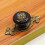 Vintage Black Ceramic Cabinet Knobs with Bronze Backplate, Durable Drawer Pulls Set of 12 2