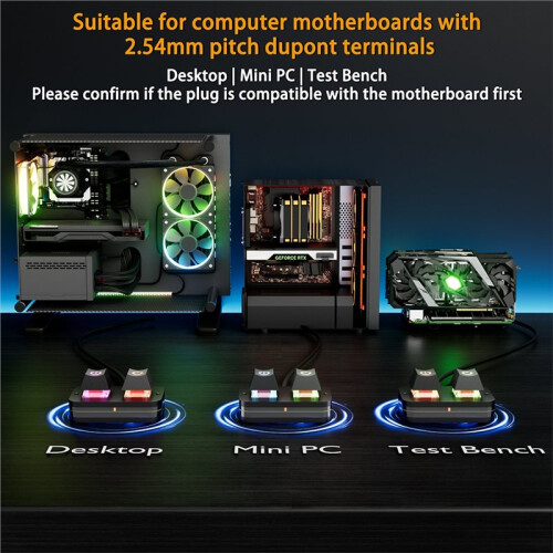 2M Mechanical Key External Power  Off Motherboard   Off Power SW Cables PC Power  Button for PC 2