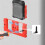 4Pcs Portable Battery Base Bracket for  Power X-Change,Wall Mounted Battery Holder Battery Storage Bracket 2