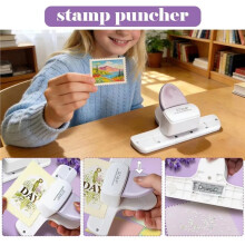 Large DIY Stamp Pattern Press Hole Punch for Scrapbook DIY Lace Embossing Punch DIY Perforated Cutter2pc