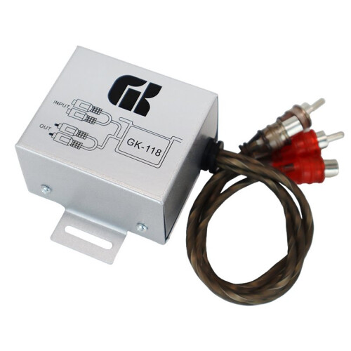 GK-118 Car Stereo Audio Amplifier Filter Ground Loop Noise Isolator and Interference Suppressor Car Audio Filter 1
