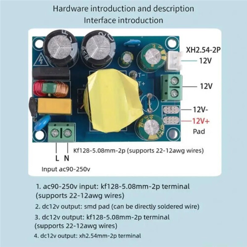 F62C Module D'Alimentation à Découpage Isolé 220 V Vers 12 V 3,3 A - Accessoires de Stabilisation 2