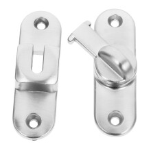Stainless Steel Door Latch Slide Bolt Lock Heavy Duty for Bathroom Bedroom Cabinets Silver Finish