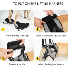 Arnés para Perros Mayores, Arnés de Soporte para Patas Traseras para Rehabilitación de Patas Traseras Débiles, Discapacidades y Lesiones