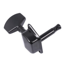 6pcs Mini Square Guitar Tuning Pegs Black Semiclosed Bass Heads Compact Durable Replacement