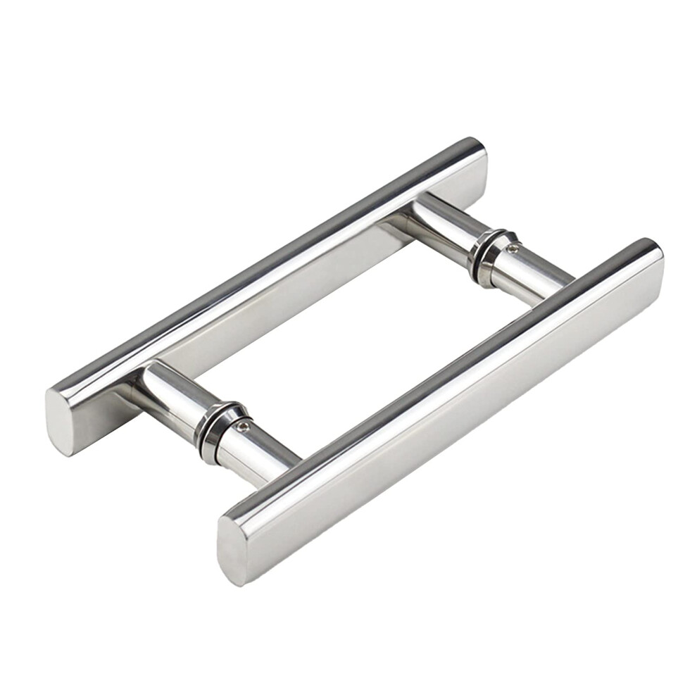 Stainless Steel Door Handle 304 Glass Door Pull Push Handle Chrome Finish WeatherâResistant SingleâDoor Design 500Mm 400Mm 9771547816607