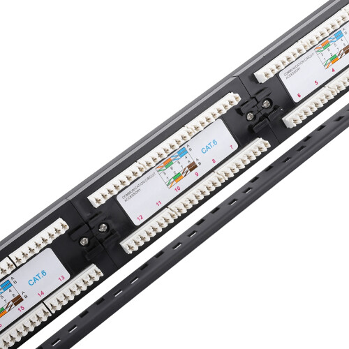 24 Port CAT6 Stahl Patchpanel 1