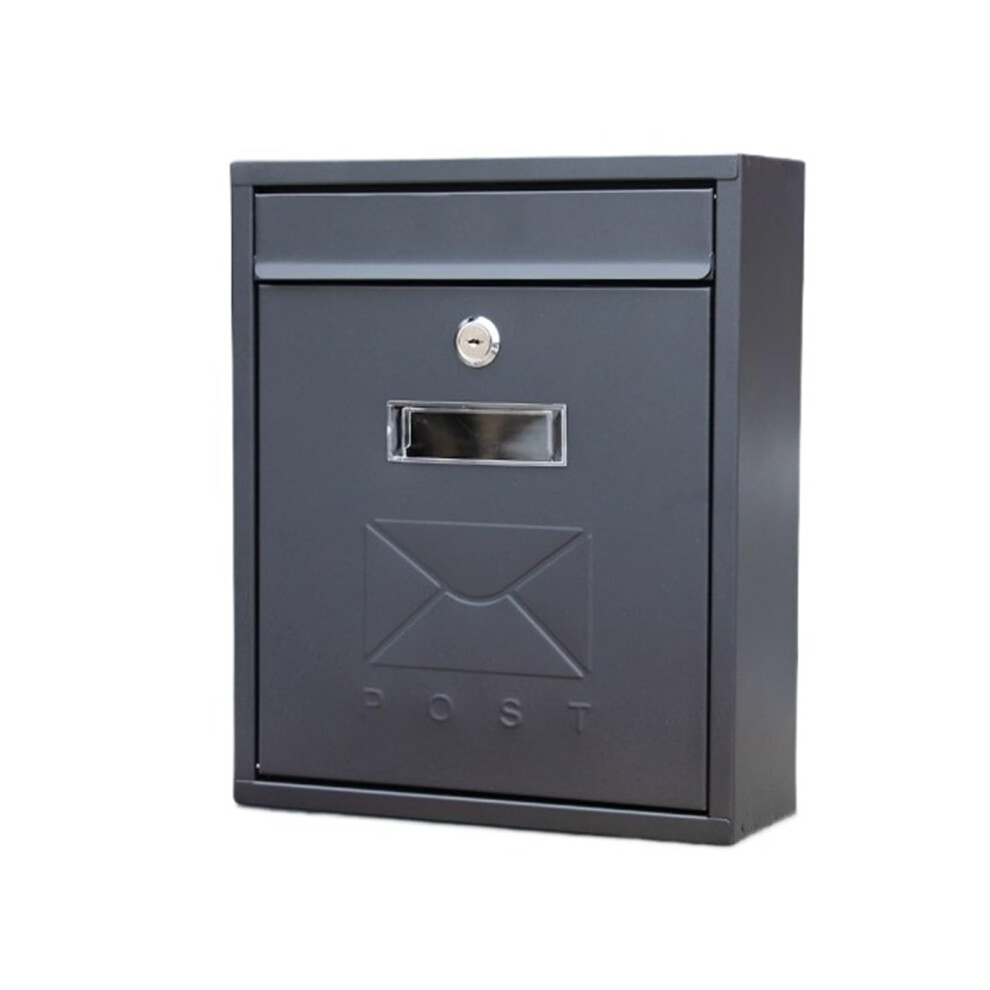 Wall Mounted Mailbox Lockable Rustproof Galvanized Steel Blue Mailbox For Home And Office 26X31x9.5cm 9351714438629