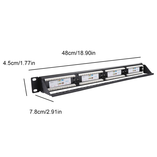 Padhpanel 24 Port CAT6 Stahl 1