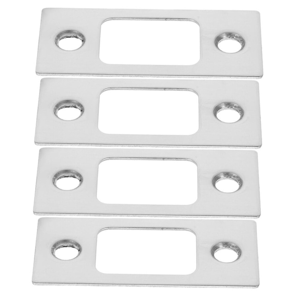 4Pcs Stainless Steel Door Reinforcement Plate And Deadbolt Strike Plate Kit For Enhanced Door Security 9330225287834
