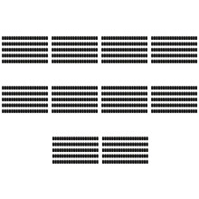 1000Pcs Rubber End Caps 9.5Mm ID PVC Round Tube Bolt Cap Cover Screw Thread Protectors Black