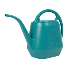 1 Gallon Plastic Watering Can with Long Spout, Durable Leakproof Garden Watering Can for Indoor and Outdoor Plants (Green)