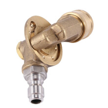 3X Pivoting Coupler for Pressure Washer Nozzle, Gutter Cleaner Attachment for Gutter Cleaning, 240 Degree, 4500 Psi