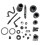 Complete Rubber AV Kit Full Rubber Kit AV Buffer Intake Impulse Fuel  for  MS660 066 Chainsaw 3