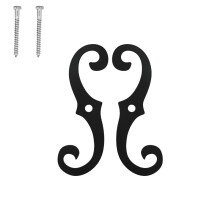 Cast Iron Window Latch Kit 2 Pcs, Adjustable Sash Window Stopper with Wind‑Resistant Lock and Vintage Iron Design