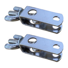 2 Pack Drum Clamps with Secure Mounting Grip, Adjustable Metal Snare Drum Attachment for Various Sizes