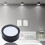 4X Round Surface Mounted Downlight Ceiling Lamps Spot Light 220V Ceiling Lamps Ultra Thin Light 4000K 5W Black Shell 3