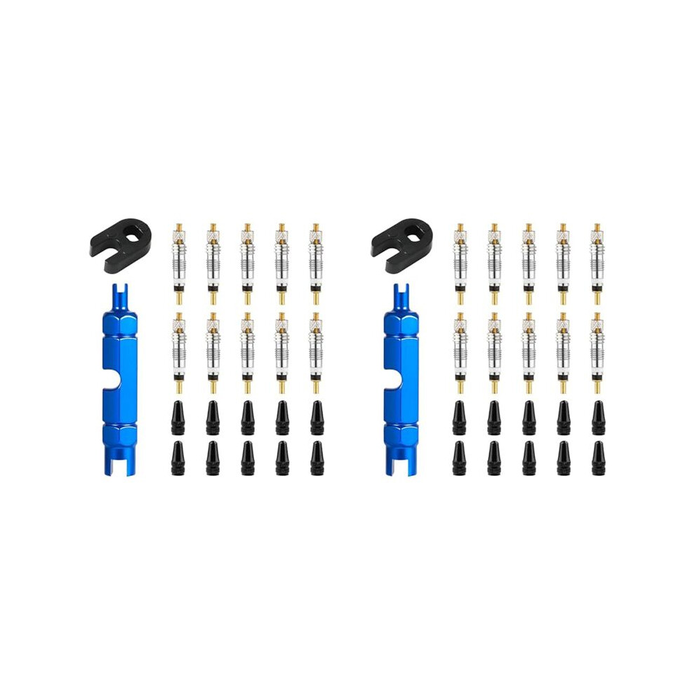 Photos - Other Wheel Accessories 20pcs Valve Core for Presta,Valve Core Bike Bicycle Replacement with 4 Valve Core Remover Tools&20 Valve Stem Core Caps