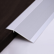 Floor Transition Strip Aluminum Threshold Reducer with Non Slip Grain, Self Adhesive Ramp for Uneven Floors 115cm