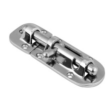 110mm Heavy Duty Stainless Steel Door Bolt Slide Barrel Gate Lock, Corrosion‑Resistant Mirror Polished Latch for Shed and Garden