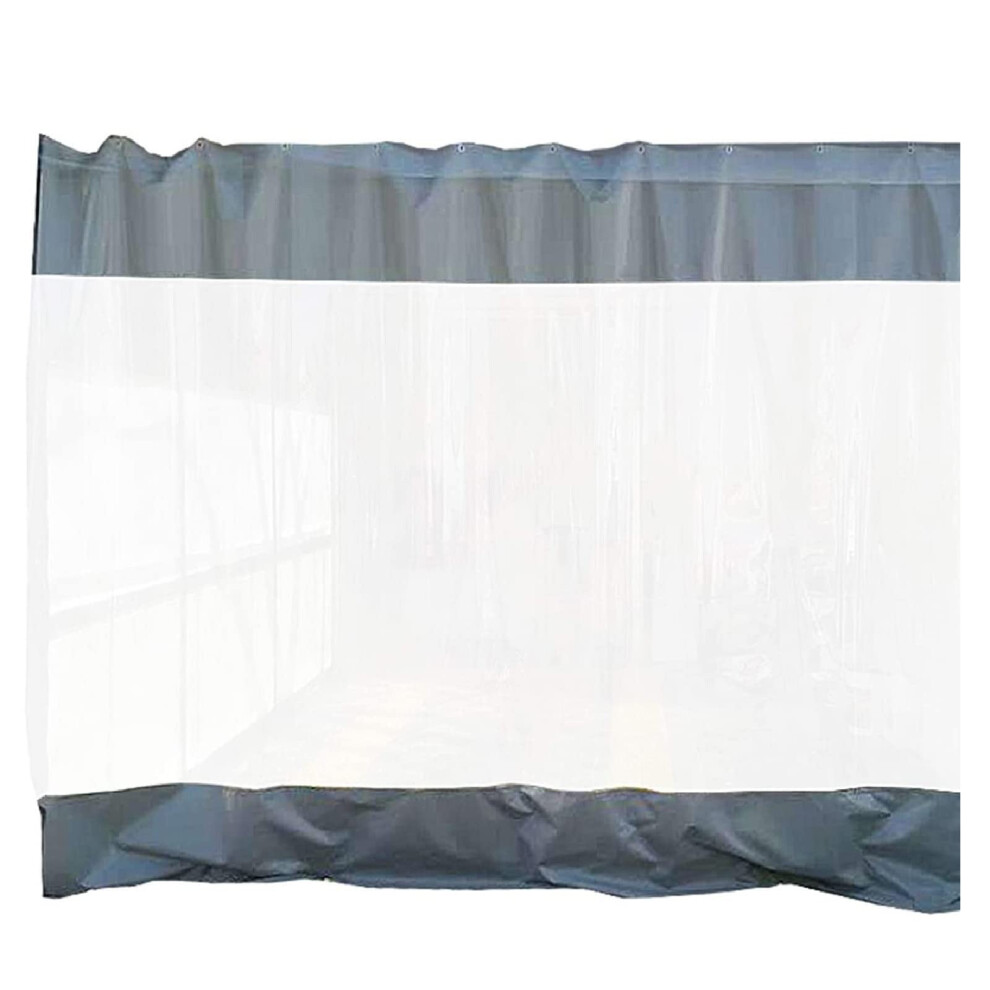 Clear Tarpaulin Curtain 1.7X3m Waterproof Pvc With Eyelets For Pergola Patio Gazebo Weatherproof Outdoor Use 9330225287940