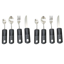 8 Pièces Couverts Pliables Ustensile Handicapé Ustensiles Lestés pour Adultes Personnes Âgées Adultes Gadgets de Vaisselle Adaptatifs