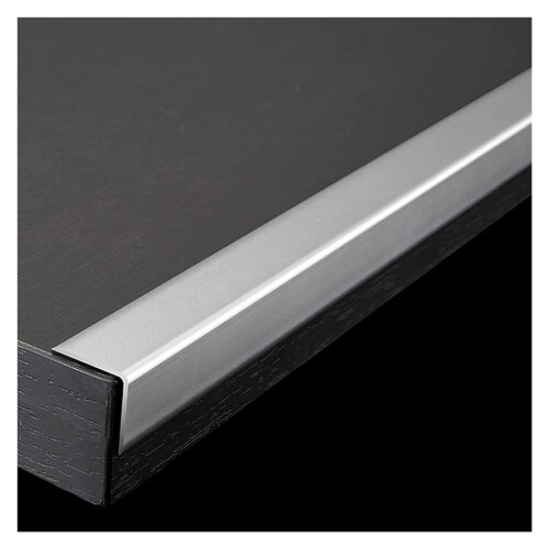 Aluminum Floor Transition Strip Silver Edge Protector Trim 270cm RustResistant Door Threshold 1