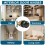 Matte Black Passage Door Knobs 5 Pack, NonLocking Interior Handles for Hallway or Closet, Reversible Design 3