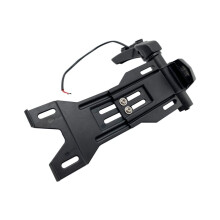 Kit di Riposizionamento Della Targa Laterale con Display A LED per Indian Scout Bobber Sixty Rogue Twenty Sport Chief Dark Horse