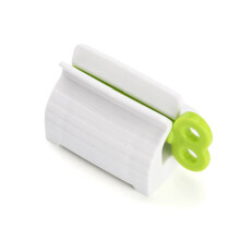 Toothpaste Tube Squeezer with Efficient Extraction Design, Easy OneHand Operation, Green Holder Stand