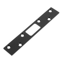 Heavy Duty Stainless Steel Door Strike Plate Black – Reinforced Latch for Exterior Door Security Easy Installation