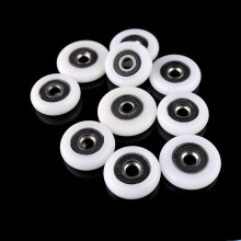 Sliding Shower Door Roller Wheels 23mm Set of 8 Smooth Sliding Motion Noise Reduction Durable Structure