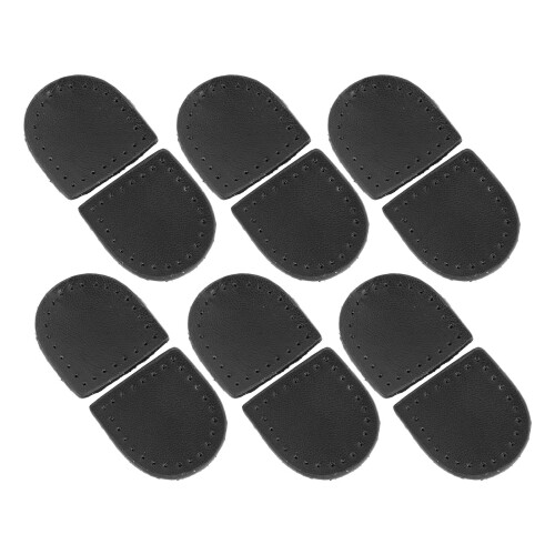 40PCS Zipper Stopper Genuine Leather Black 2