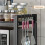 Microwave Shelf 3-Tier Extendable Worktop Shelves with 6 Hooks, Kitchen Shelf, Spice Rack Black 3