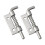 2pcs 304 Stainless Steel Spring Loaded Door Latch Bolt Silver AntiTheft Security Lock for Window and Door 4