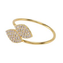 Napkin Ring, 36 Pcs Metal Napkin Rings Holder for Wedding Party Dinner Table Decoration (Leaf-Gold)