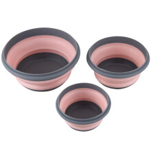 6Pcs Bowl Sets Silicone Folding Lunch Box Folding Portable Silicone Folding Bowl Foldable Salad Bowl with Lid