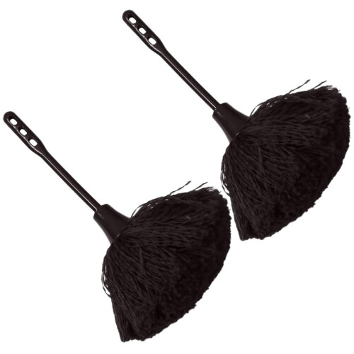2Pcs Electrostatic Duster Set, Reusable Handheld Car Cleaning Brush with Soft NonScratch Head