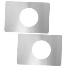 2pcs Stainless Steel Door Plate Set, Durable Reinforcement Kit for Interior Wooden Doors