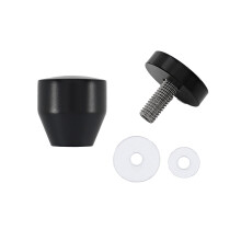 Black Shower Door Handle Replacement, Water‑Resistant Glass Door Knob with Tool‑ DIY Installation