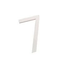 3D House Number Plaque White 7 5x3.3cm Modern Acrylic Door Plate with Easy Adhesive and Weatherproof Design